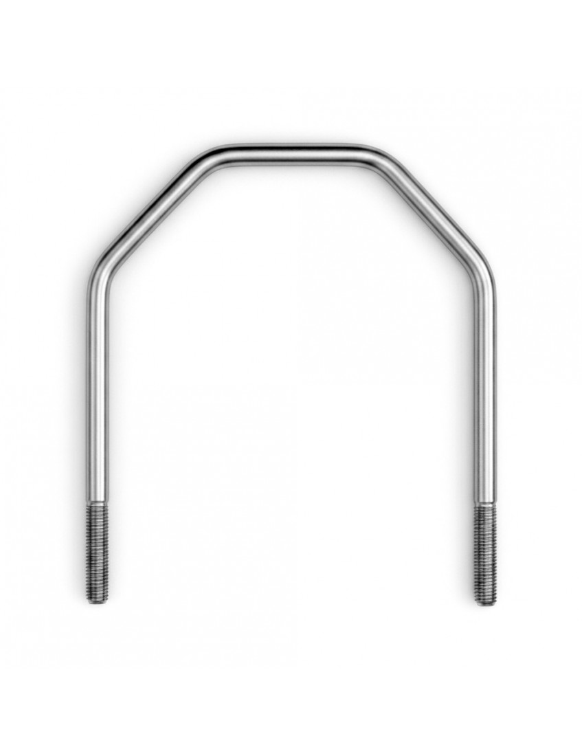 Köşeli Altı Köşe U Bolt Profil Güneş Paneli Bağlantı Elemanı | Galvanizli Çelik | GVN-U-820